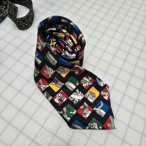 Vintage 90s Bugs Bunny Looney Tunes Tie